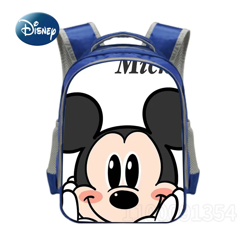 Disney-mochila escolar de Mickey para niños y niñas, morral escolar de gran capacidad con dibujos animados, tendencia de moda