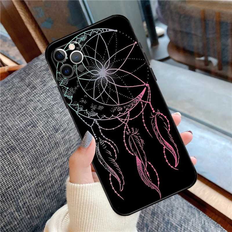 The Dream Catcher Mandala Phone Case For iPhone 11 12 13 14 15 Pro Max 12 13 Mini X XR XS MAX SE 2020 7 8 14 Plus Cover