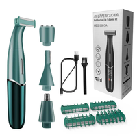4 in 1 Intimate Areas Haircut Shaver Women Bikini Line Sensitive Razor Balls Eggs Pubic Hair Shaving Trimmer Face Beard Clipper