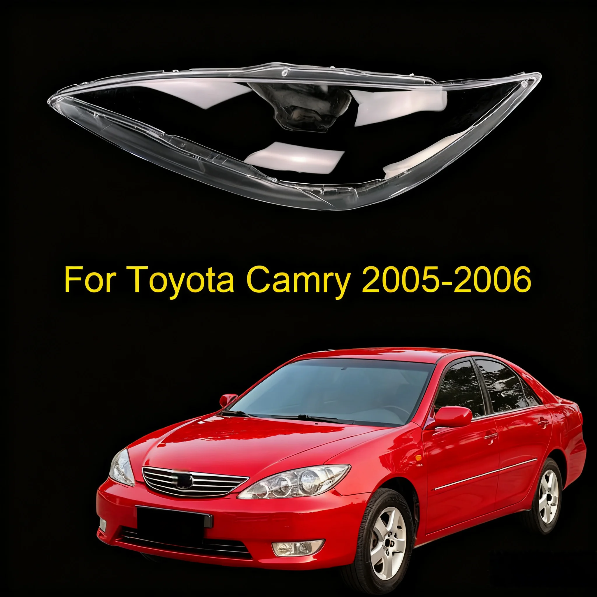 

European Version Transparent Headlight Glass Shell Lamp Auto Shade Headlamp Lens Cover For Toyota Camry 2005 2006