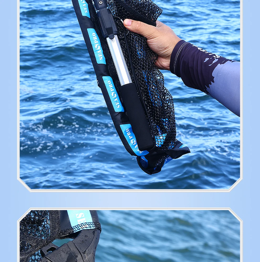 WEIHE 1 Stück Tragbares Faltbares Dreiecknetz 14 # Ausziehbarer Schwimmender Fischskimmer Langlebiges Angelzubehör für Einfachen Fang und Erhaltung – Detail 20