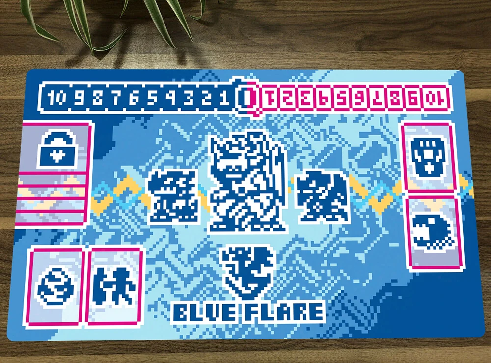 

Digimon Duel Playmat Blue Flare Коврик для торговых карточных игр DTCG CCG Коврик Резиновый коврик для мыши Настольный коврик TCG Игровой игровой коврик Бесплатная сумка