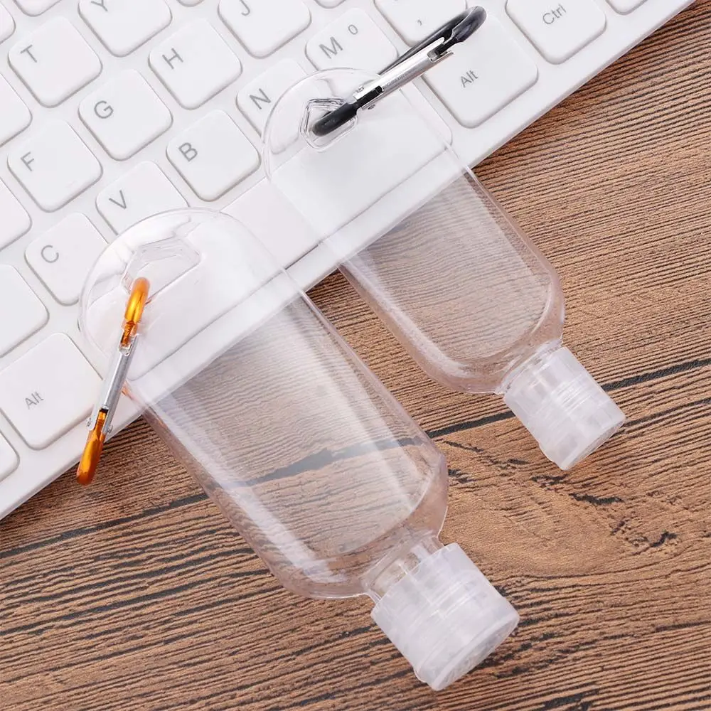 High Quality Transparent With Key Ring Plastic Empty Refillable Bottle Spray bottle Cosmetic Container Hand soap Bottle