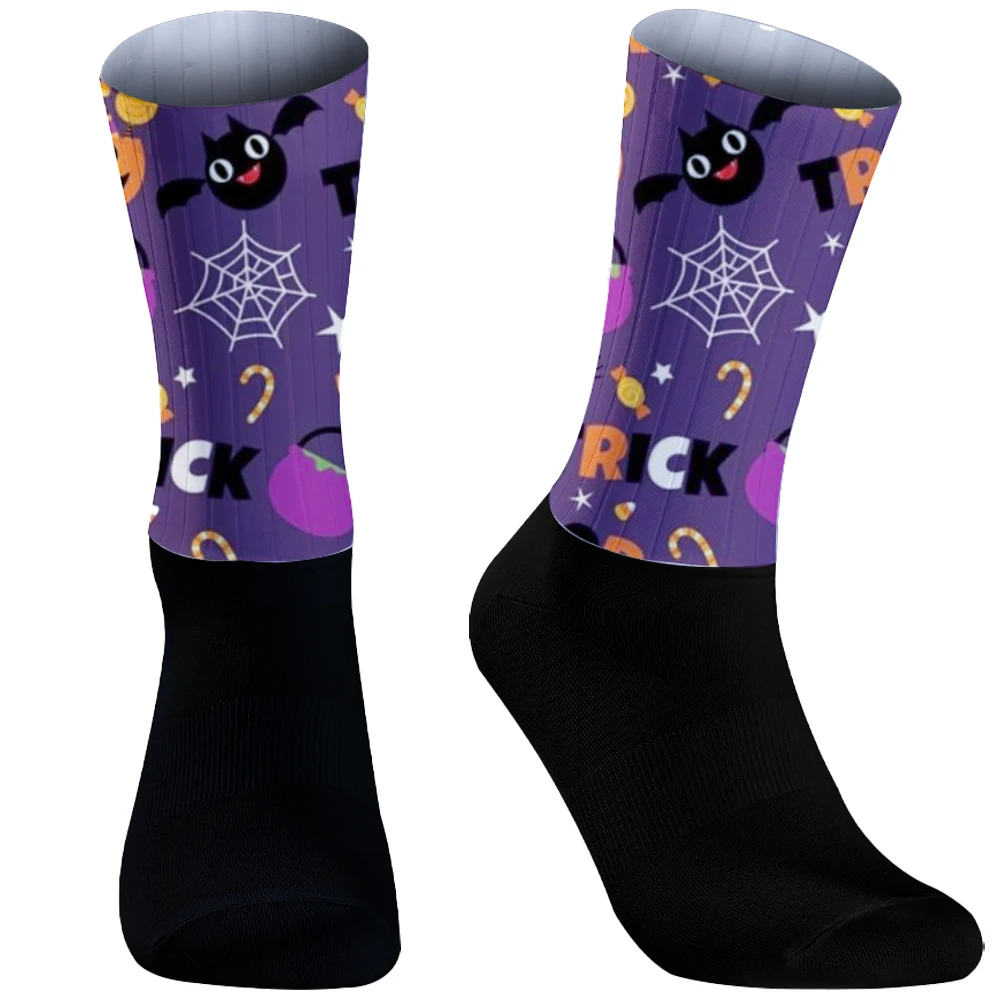 Nieuwe 1 Paar Herensokken, Herfst En Winter Vintage Fun Fashion Halloween Wielersokken, Sport Trend Sokken