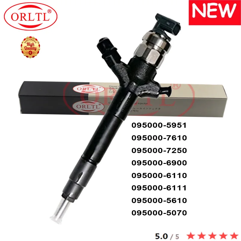 

ORLTL Diesel Injector 095000-5951 095000-7610 095000-7250 095000-6900 095000-6110 095000-6111 095000-5610 095000-5070 FOR Toyota