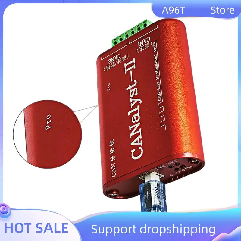 

A96T CAN Analyzer Canalyst-II PRO Canopen J1939 USBCAN-2II Converter Compatible With ZLG USB To CAN Usbalyst-II