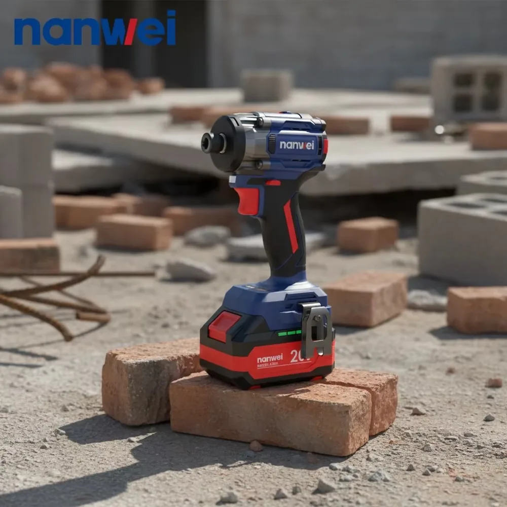 21V Brushless Cordless Impact Driver Electric Screwdriver Wrench High Torque Power Tool for Industrial DIY Projects
