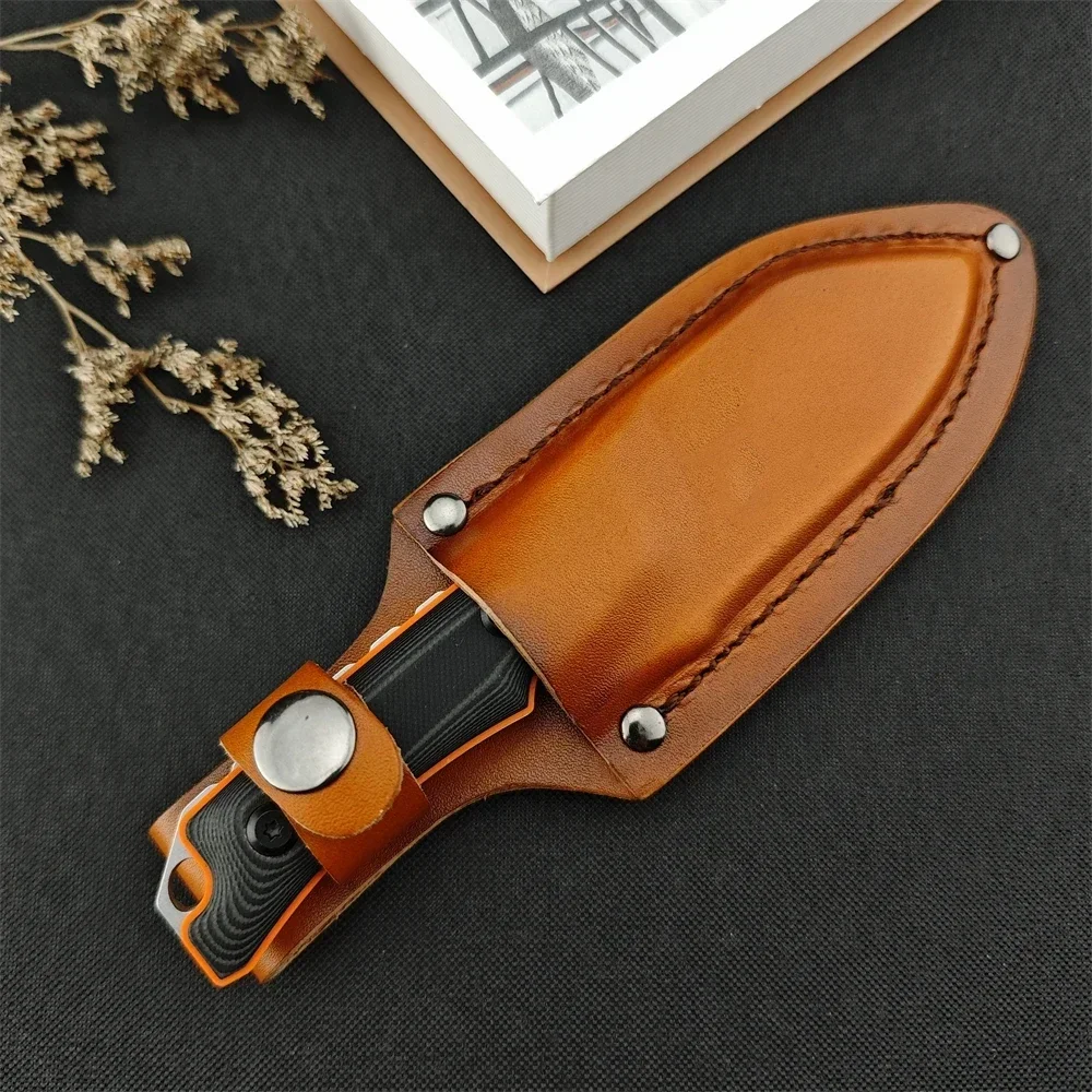 BM 15018 15017 15002 Fixed Blade Knife Hunting Knives 8Cr13Mov Blade G10 Handle Outdoor EDC Camping Hiking Tools Gift Sheath view 3