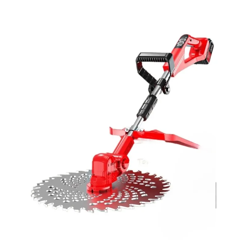 

Household small lawn mower lithium battery rechargeable lawn mowing high-power lawn mower