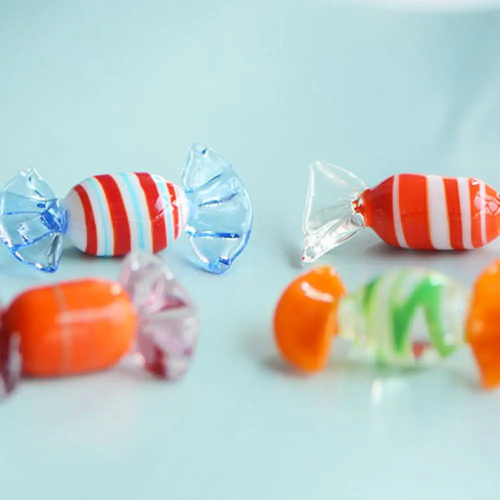 Artistic Glass Candy Figurine Handmade Tabletop Ornament Modern Home Decoration Creative Gift For Friends And Partners
