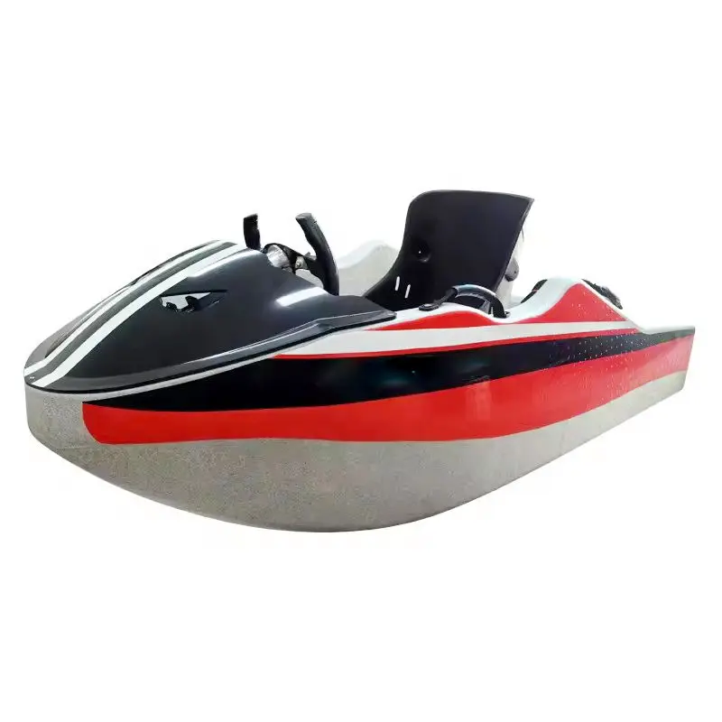 2024 New Popular 72V 6-18kw 52KM/H 6.2kwh battery jet speed EPP boat electric kart boat for adults