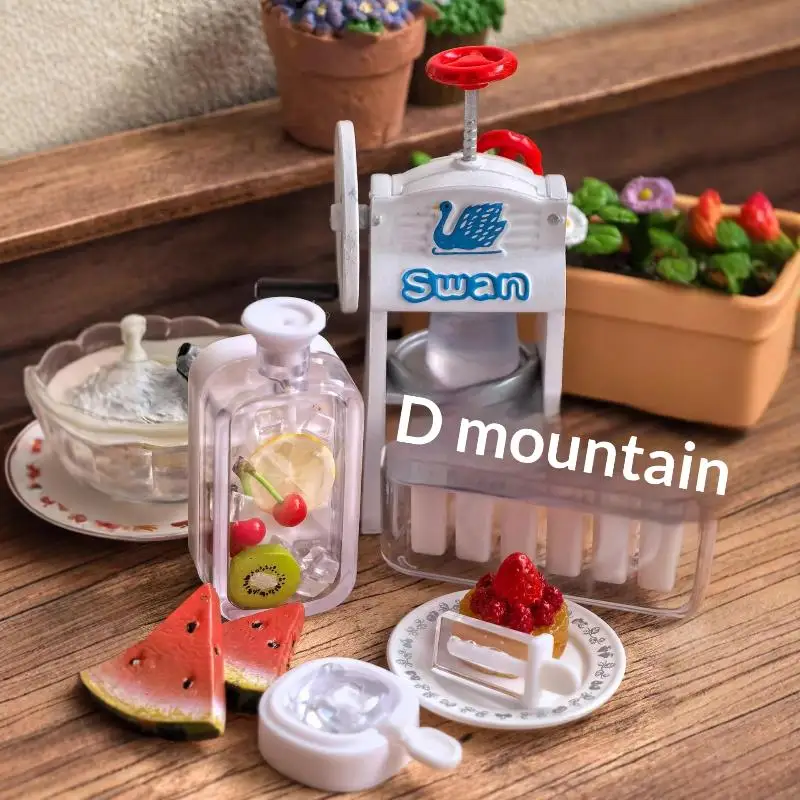 1 conjunto de acessórios para bonecas 1/6, casa de bonecas em miniatura, comida, decoração, mini alça, caixa de picolé, modelo de gelo, brinquedos