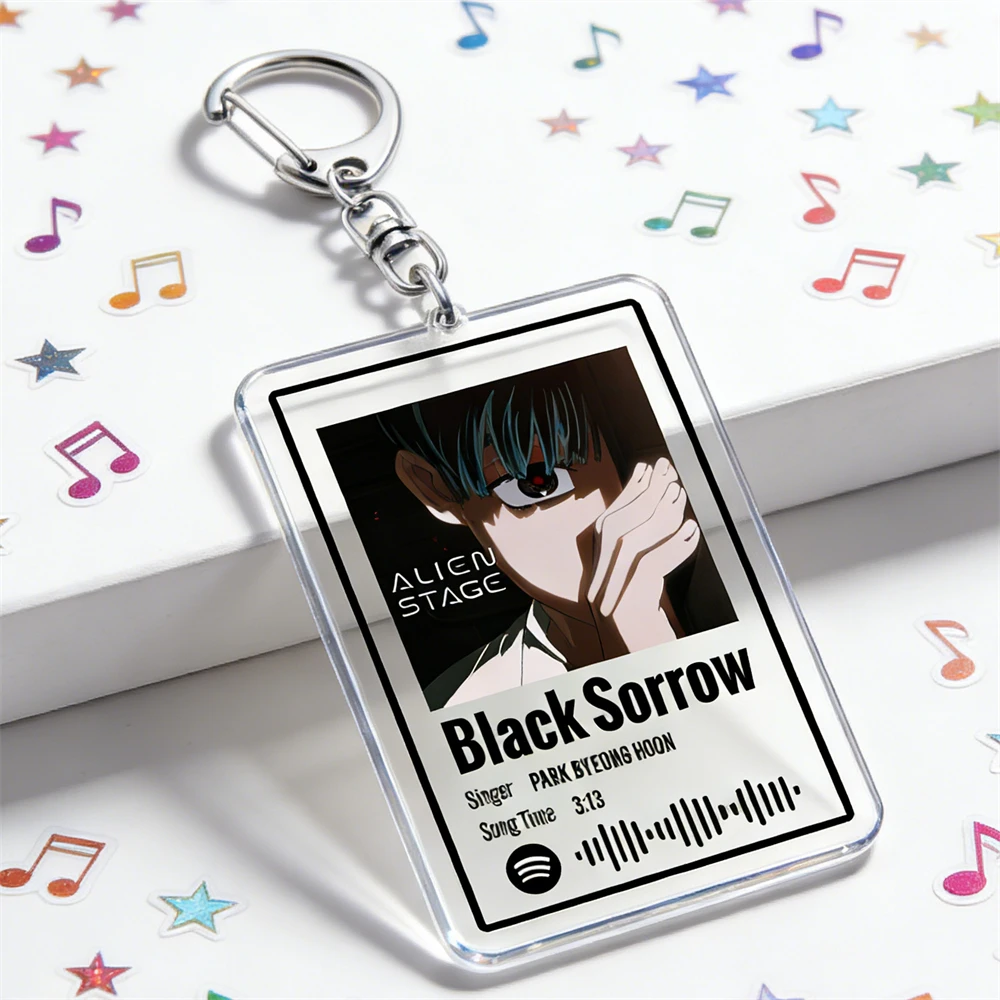 Porte-clés Original avec bande sonore de scène Alien pour femmes, accessoires de sac, guérison des transexuelles noires, chansons musicales, bijoux, cadeau pour Fans