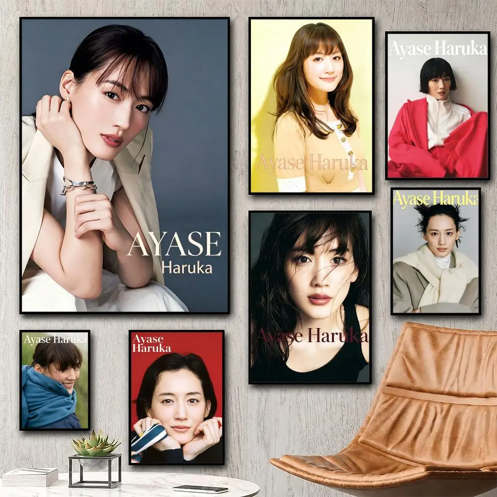 Aesthetic Wall Art Poster Trendy actor Ayase Haruka Poster for Bedroom Dorm Room Home Decor Large Wall Picture Print
