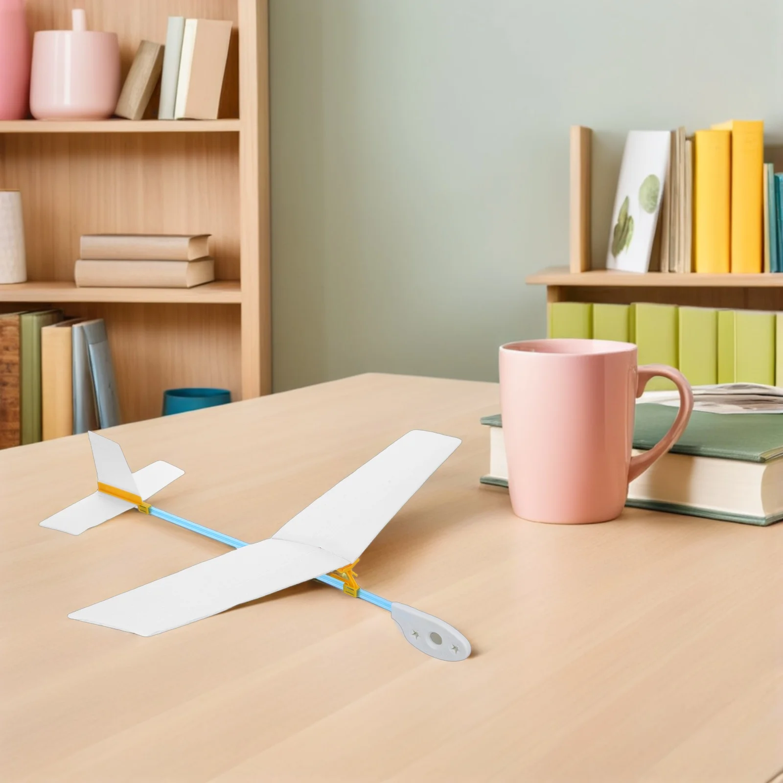 Kit de avión planeador de madera para niños, juego de construcción de aviones de lanzamiento manual, artesanía educativa para familia voladora al aire libre, 2 uds.