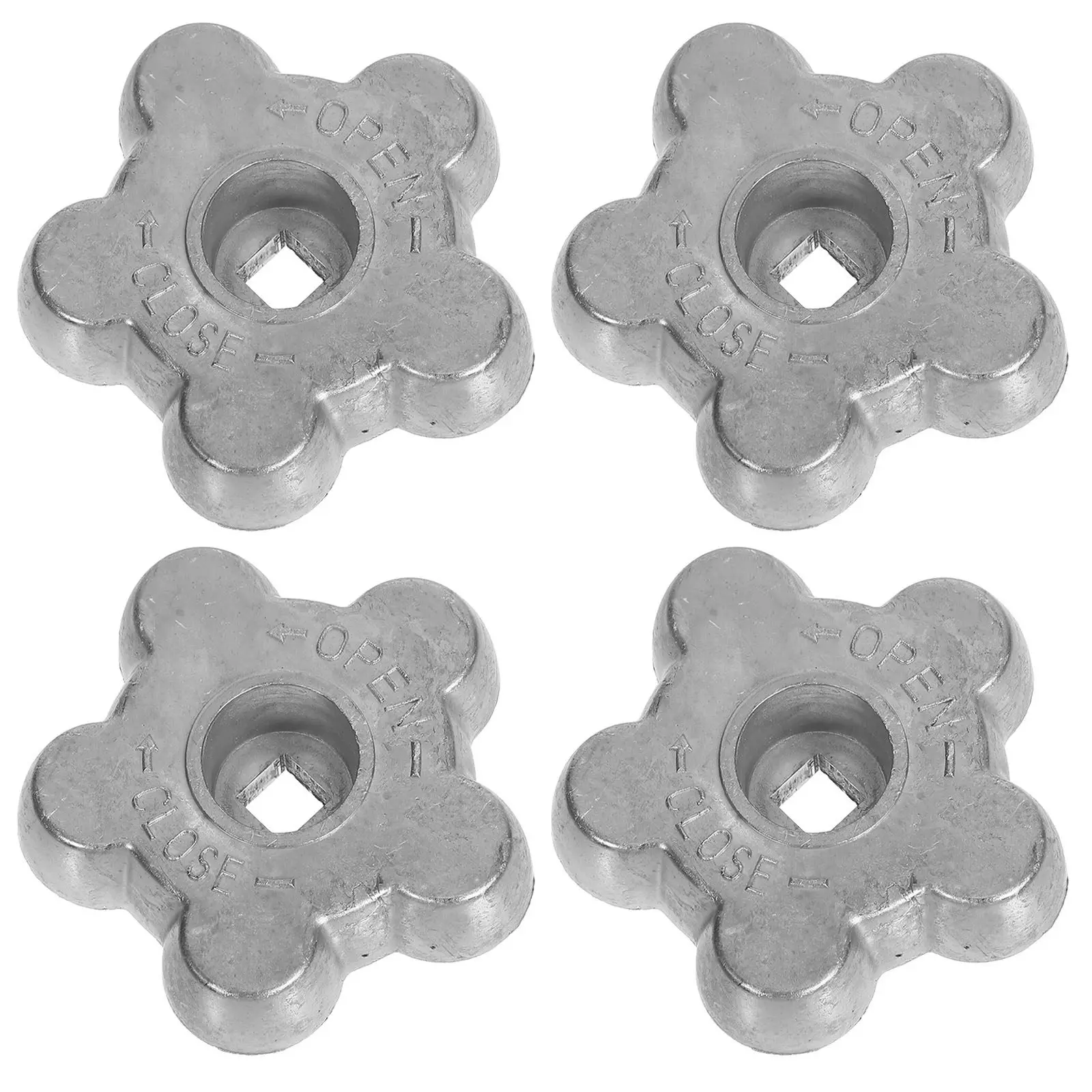 4pcs Aluminum Alloy Valve Hand Wheel for Gas Cylinder Control – Round Industrial Replacement Grip Knob