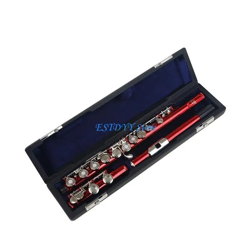 

G6DE B Foot Flute for Case Cover Bag for w/ Carry Handle Shoulder Strap PU Leather Fl