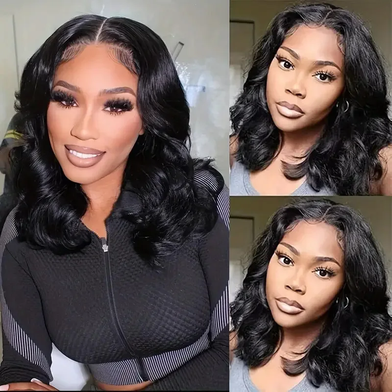 

Front Lace Wig European and American Fashion Short Curly Wig Big Waves Wig Set