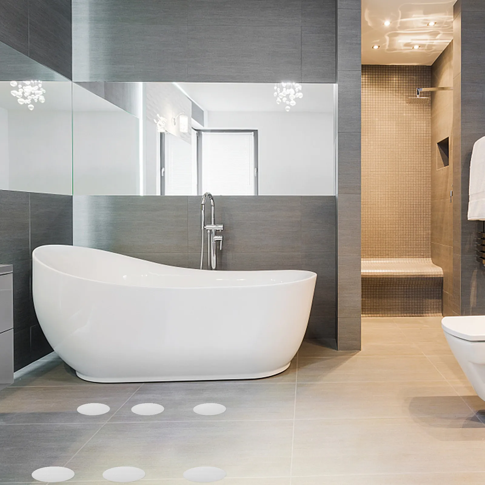 

10 шт. противоскользящих наклеек с сильным клеем для влажных и сухих поверхностей: для ванной, душевой, лестниц, кухни, бассейна, балкона