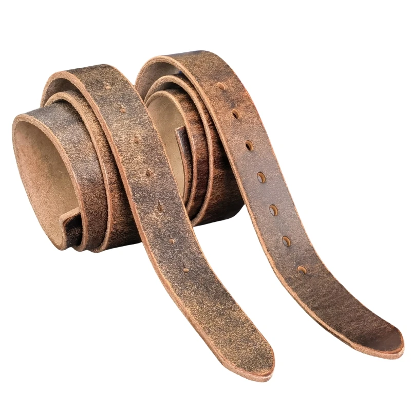 3.8cm Top Geauine skórzany pasek bez klamry Man pasek Ceinture Homme męskie skórzane paski bez sprzączek dla mężczyzn 105-125CM SP05
