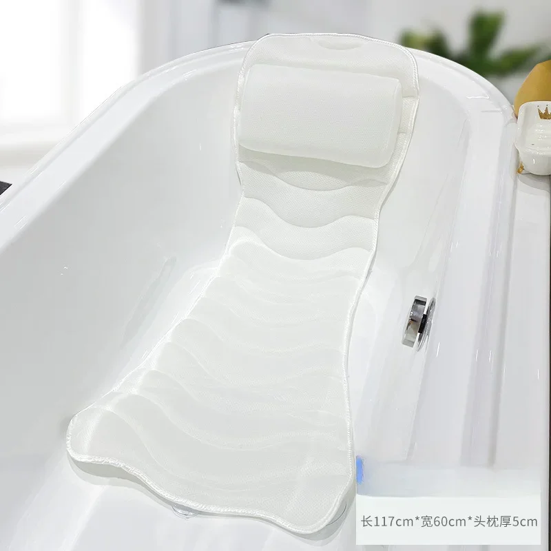 hot-selling-3d-full-body-bathtub-bath-pad-with-breathable-mesh-and-enlarged-pillow-mesh-suction-cup-anti-slip-bathtub-pad