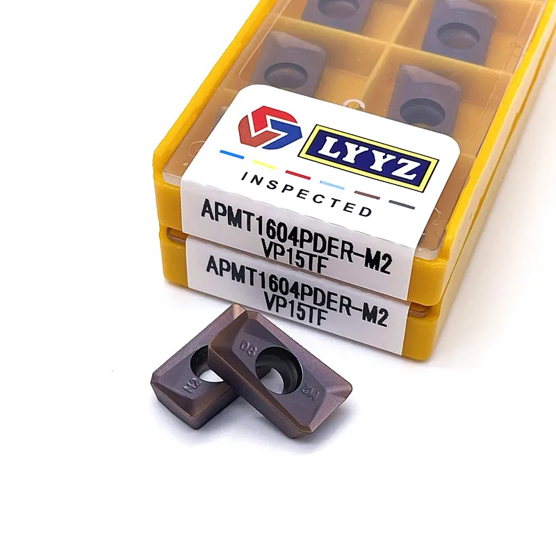 APMT1604 APMT1135 H2 M2 VP15TF كربيد طحن تحول أداة APMT1604 H2 M2 VP15TFLathe أدوات القاطع CNC أداة