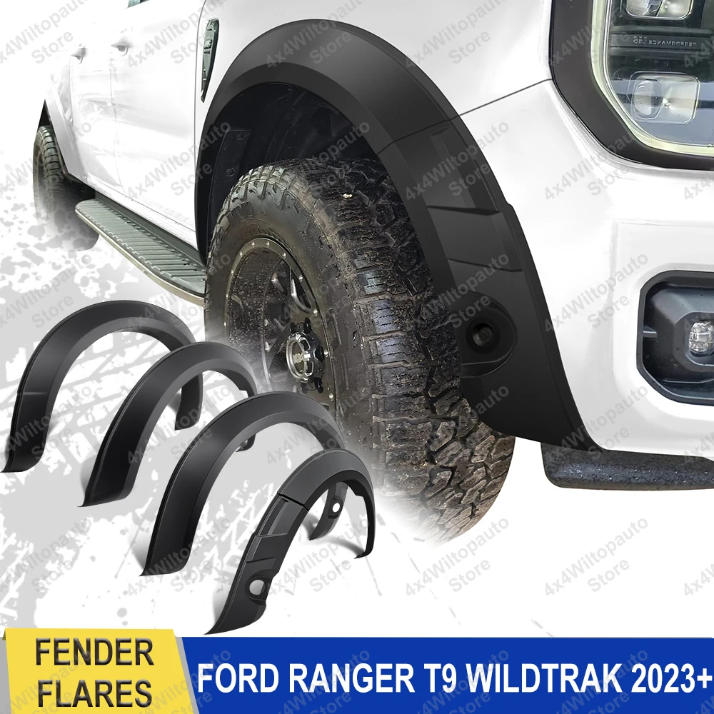 

5 Inch Fender Flares Wheel Arches For Ford Ranger Next-Gen T9 2022-2025 Wildtrak Wildtrak-X Offroad Car Auto Accessories