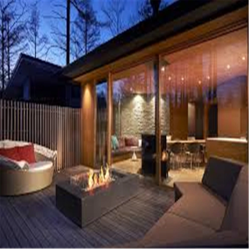 

Биоэтаноловый камин Tuya WiFi прямоугольной формы из нержавеющей стали, электрический обогреватель для дома