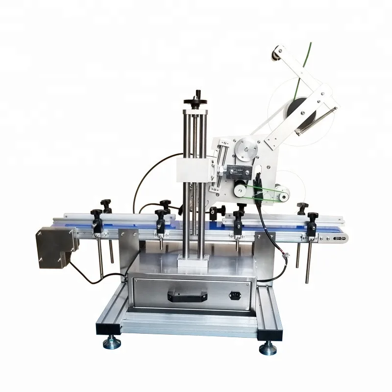 Newest Tabletop Automatic Flat Surface Label applicator, Flat bottle sticker Labeler Machine