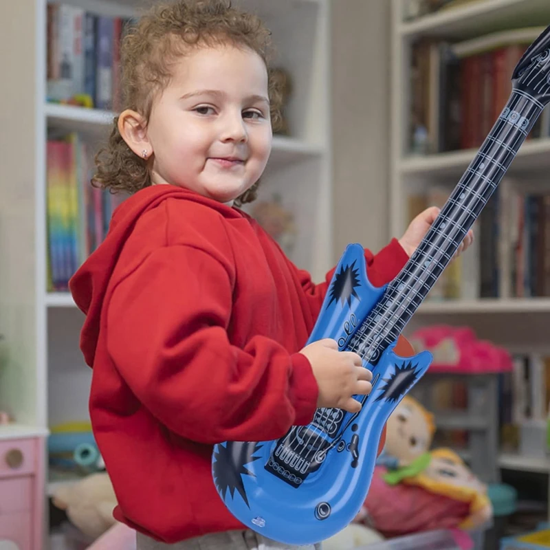 Opblaasbare Gitaar, Blaasgitaar, Geschikt Voor Kindercadeaus Vakantiefeesten