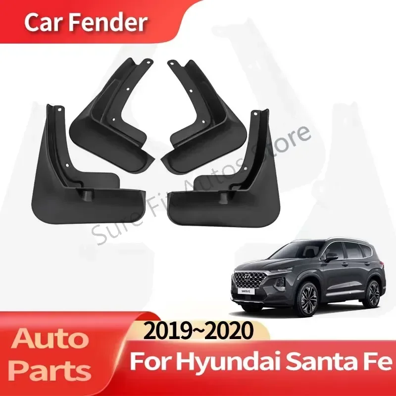 

Auto Accessories For Hyundai Santa Fe 2019~2020 Lining Car Fender Anti-sand Splash Mud Guard Skin Punch-free Installation Tools