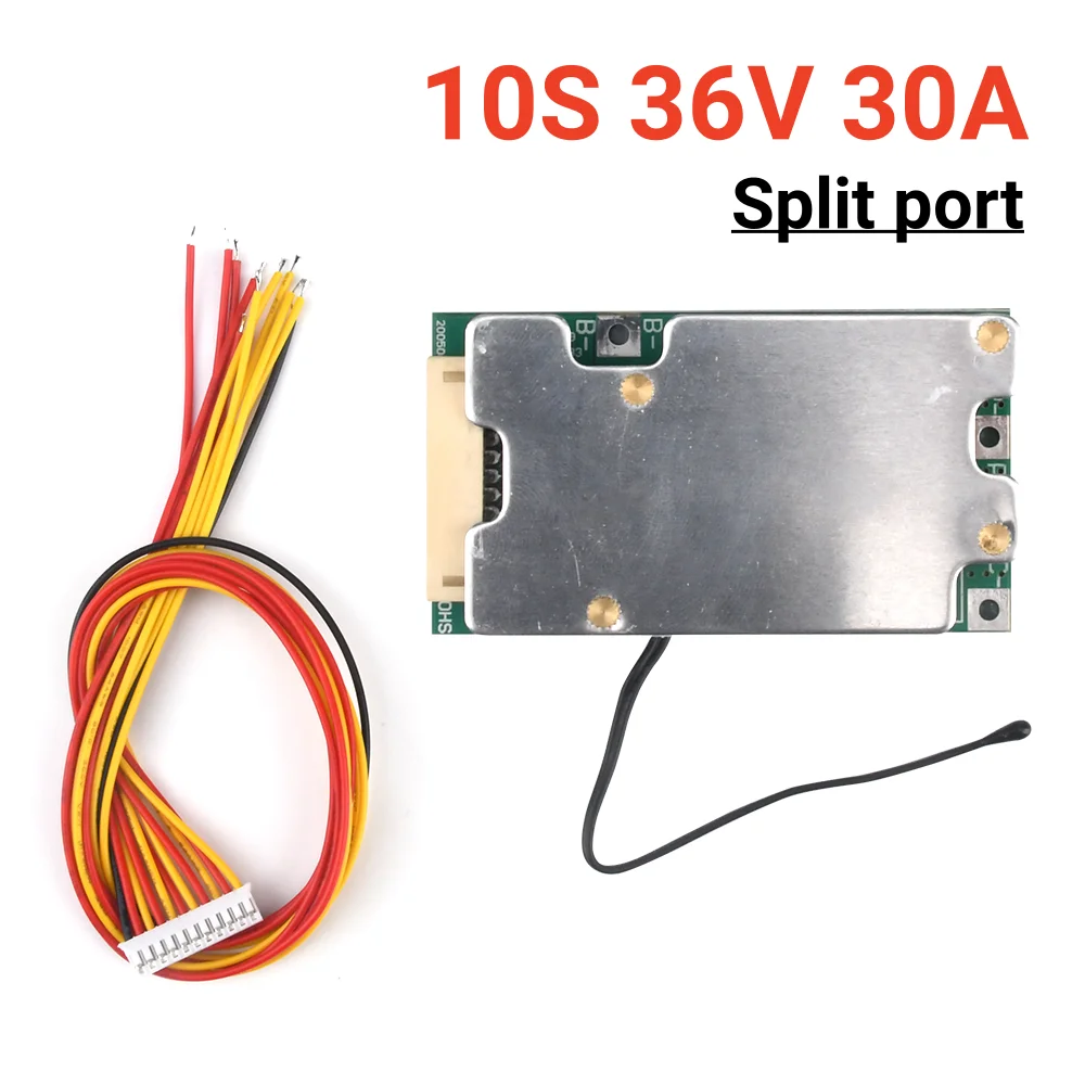 Placa de Carga da Bateria de Lítio Bms Pcb 18650 Bateria Balanceador de Célula Li-ion Placa de Proteção Equilibrada para Carro Elétrico 10s 36v 30a