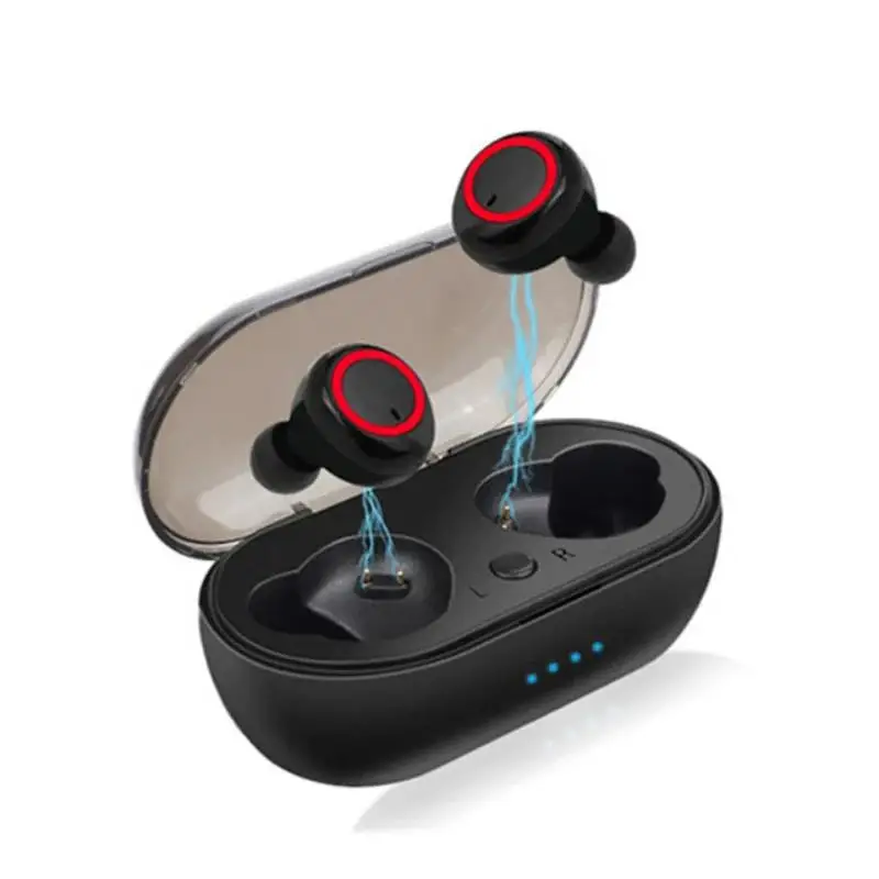 Y50 Tws Bluetooth Wireless Headphone Gaming In-Ear Earphone Noise Cancelling Earbuds Touch Control Sports With Charging Case