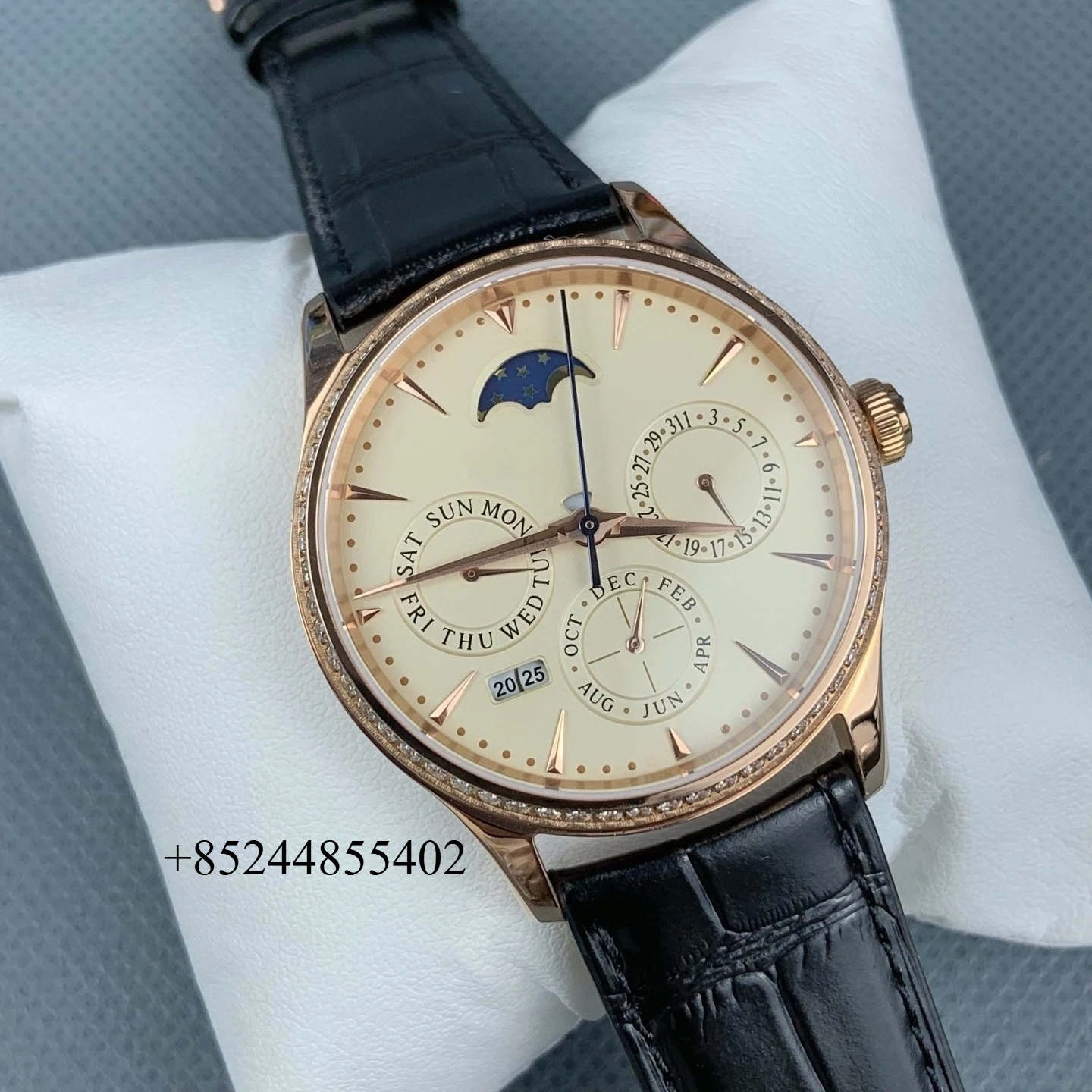 Customizable Luxury Watch in Steel Automatic Mechanical Movement Exquisite Heritage and Artisanal Dial