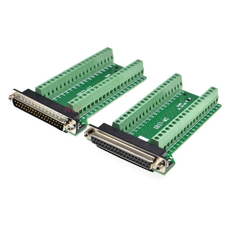 1PCS DB37 37PIN 2 ROW male female connector to terminal adapter D-SUB converter 37 pin terminal board Signal Module