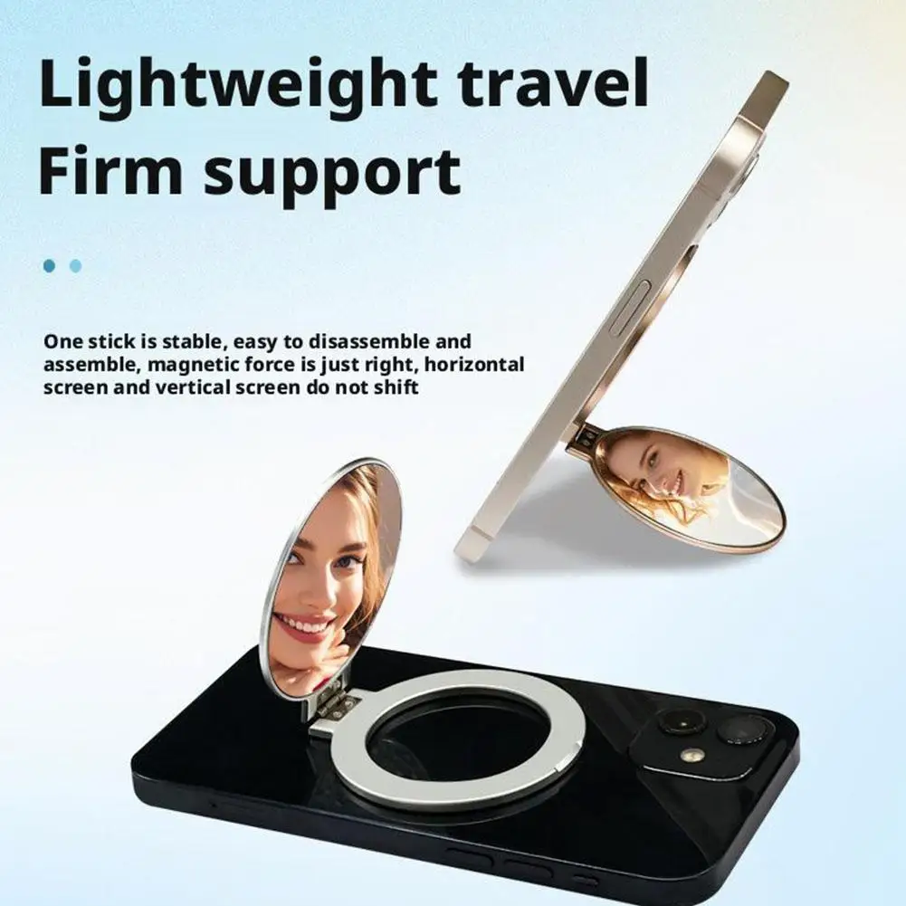 Mirror Bracket Folding Paste Phone Holder Angle Adhesive Paste Rack Support Finger For Universal Phone Grip Stand Makeup Mirror