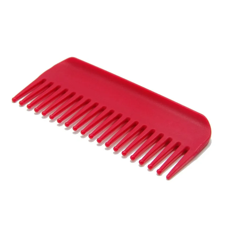 

Черная расческа из пластика, предназначенная для массажа и ухода за волосами, нескользящая и портативная, долговечная и прочная.