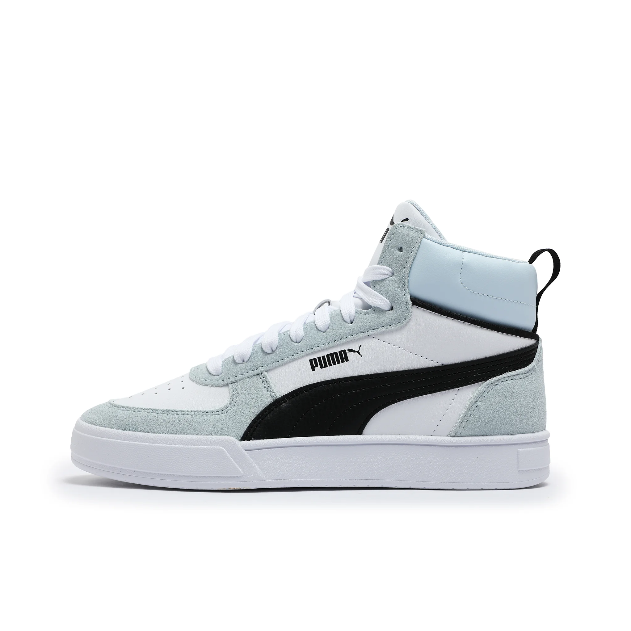 PUMA Caven Comfortable Mid top Skateboard Shoes Unisex White 401798-03