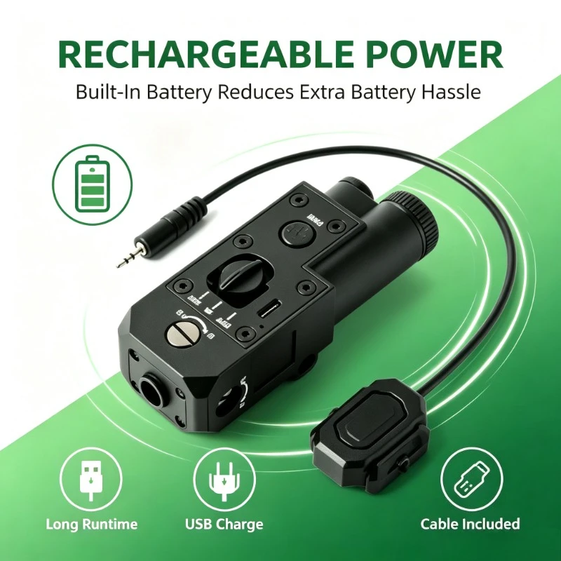 IR Indicator Integrated M300 LED Flashlight, Metal Built Pressure Control Module for Field Activity