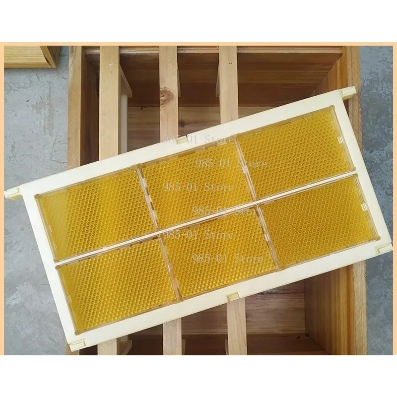 

6Pcs Transparent Comb Honey Box With Plastic Frame Beekeeping Supplies