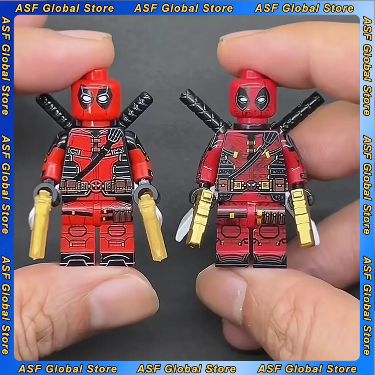 The Avengers Filmfigur 5cm Neues Deadpool-Modell Zusammenbaubare Bausteine Desktop-Dekoration Ornamente Geschenke Spielzeug
