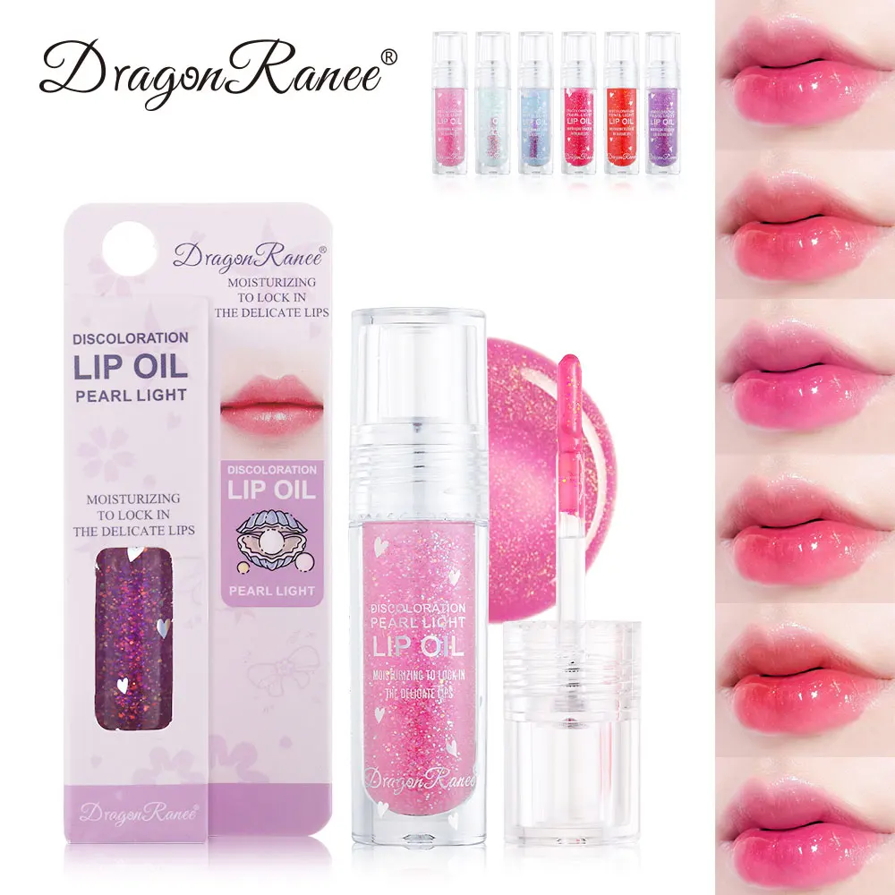 Esmalte labial con aceite labial, aceite labial teñido hidratante de larga duración, color natural, labios suaves y lisos, no pegajoso, base de lápiz labial brillante