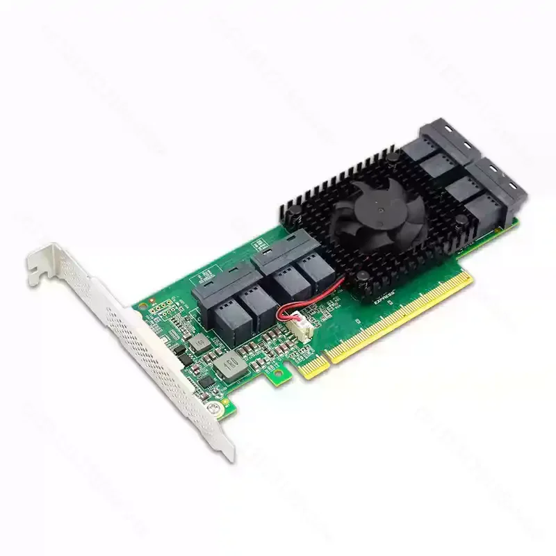PCIex16 NVMe Solid State SSD Expansion Card PLX8749 Main Control 8749-8I 8 Port U.2 Adapter Card