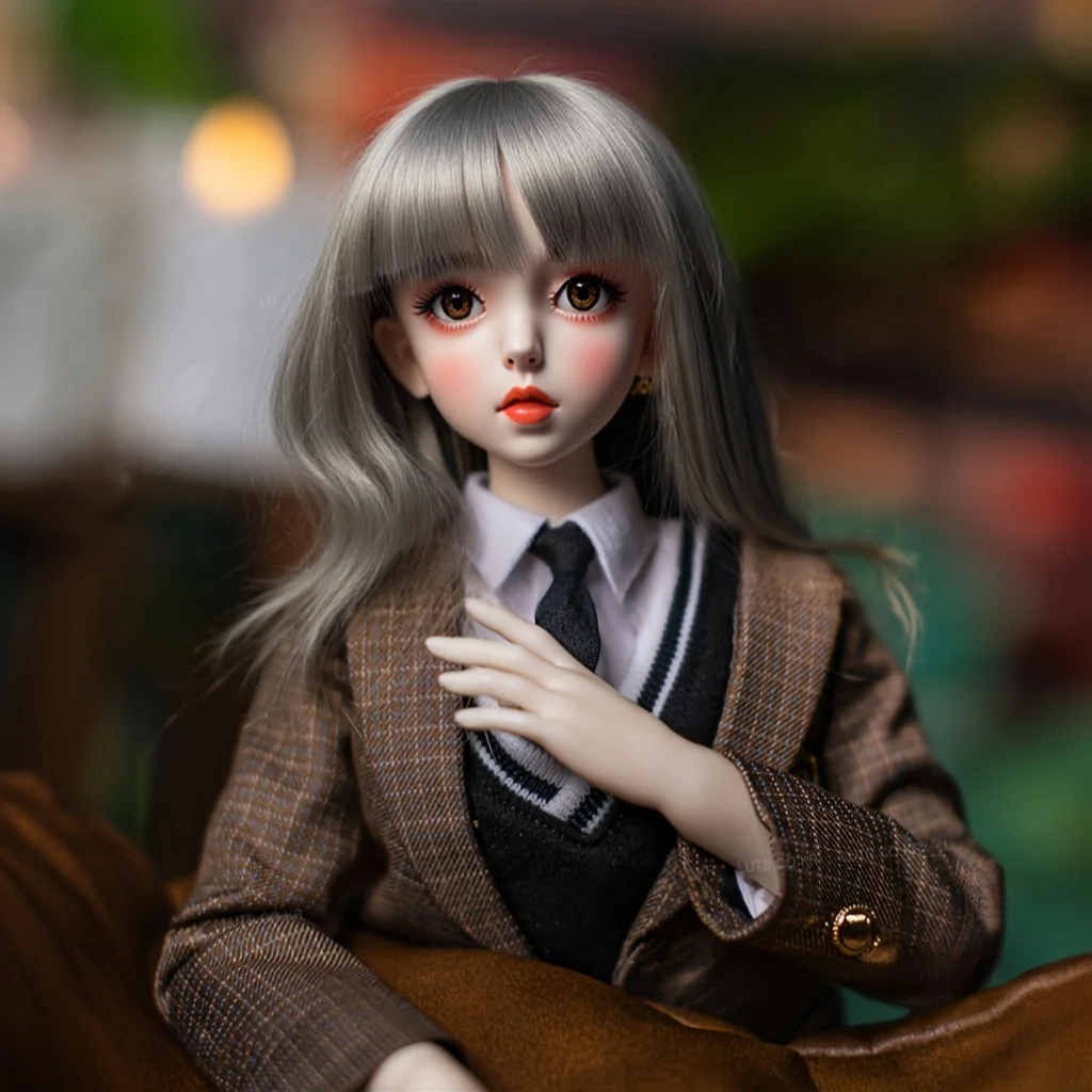 65CM Realistic Figure Doll, Flexible Skeleton Model with Random Hair – Black Friday & Christmas Gift Idea