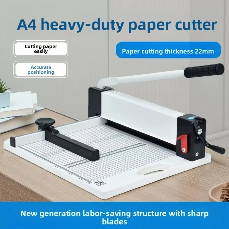 Heavy Duty A4 Paper Trimmer Paper Cutter Photo Cutter Hand Operate Manual Max Thickness 22mm Paper Cutting Machine 220pages A4