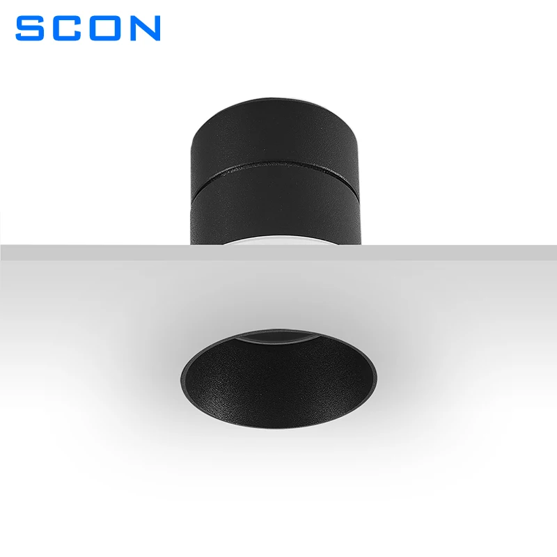 

SCON Embedded LED Mini Spotlight Recessed Small Ceiling Lamp 5W Anti-Glare Wall Washing Lamp For Living Room Indoor Lighting
