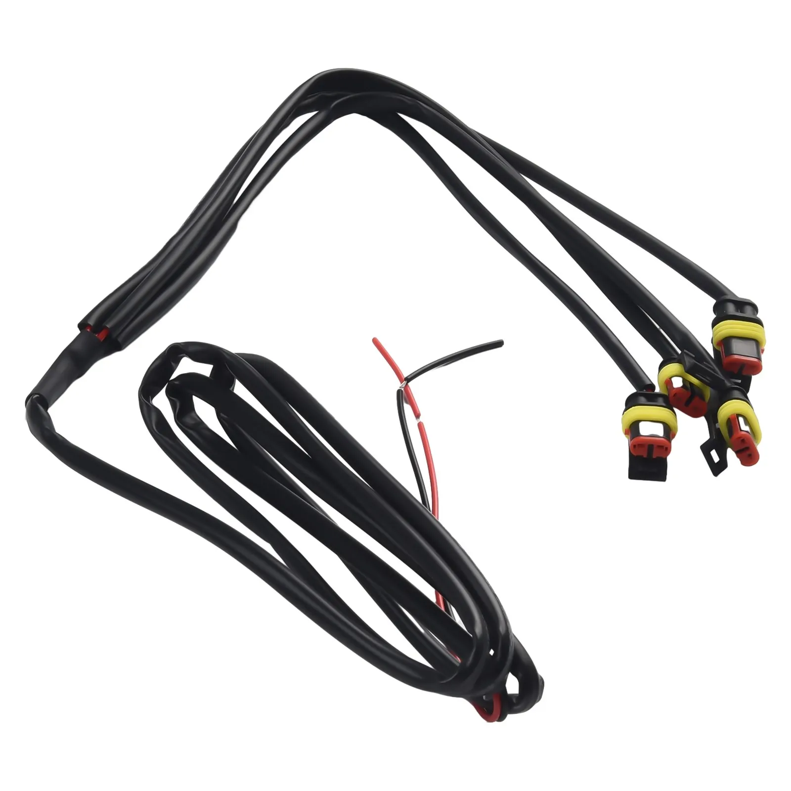 Calandre LED en plastique ABS pour voiture, style Raptor léger, pièces de rechange utiles, 2003-2021, 4 pièces avec fil