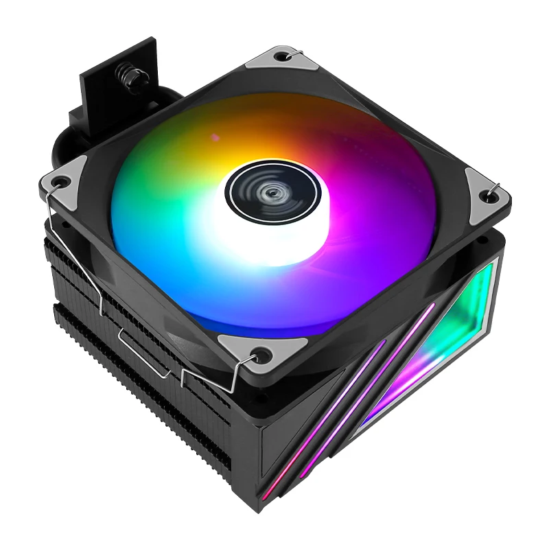 XUANFENG Wentylator ARGB 120mm 4 Heatpipe Montaż LGA115x 1200 1700 1851 2011-3 2066 AM4 AM5 i5 i7 i9 x79 x99 Chłodzenie CPU Black Knight