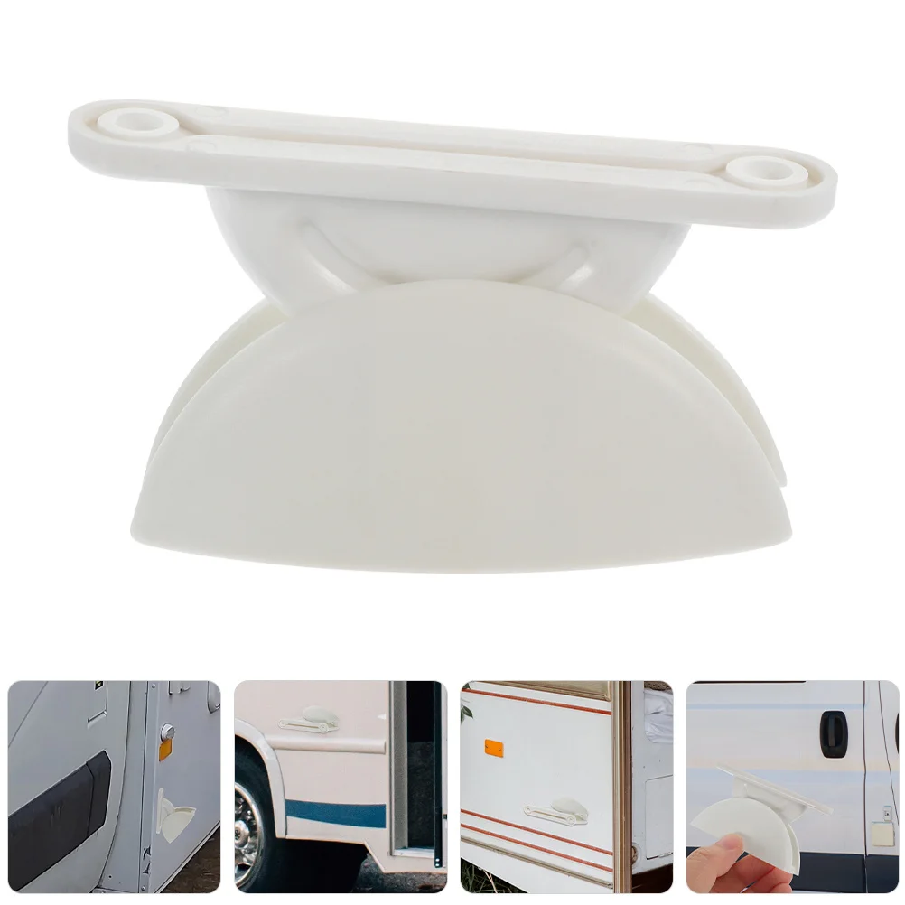 

2pcs Door Suction Limiter Catches Flame Retardant Nylon Caravan Retainers for Camper Trailer Clips RV Motorhome Door Catch