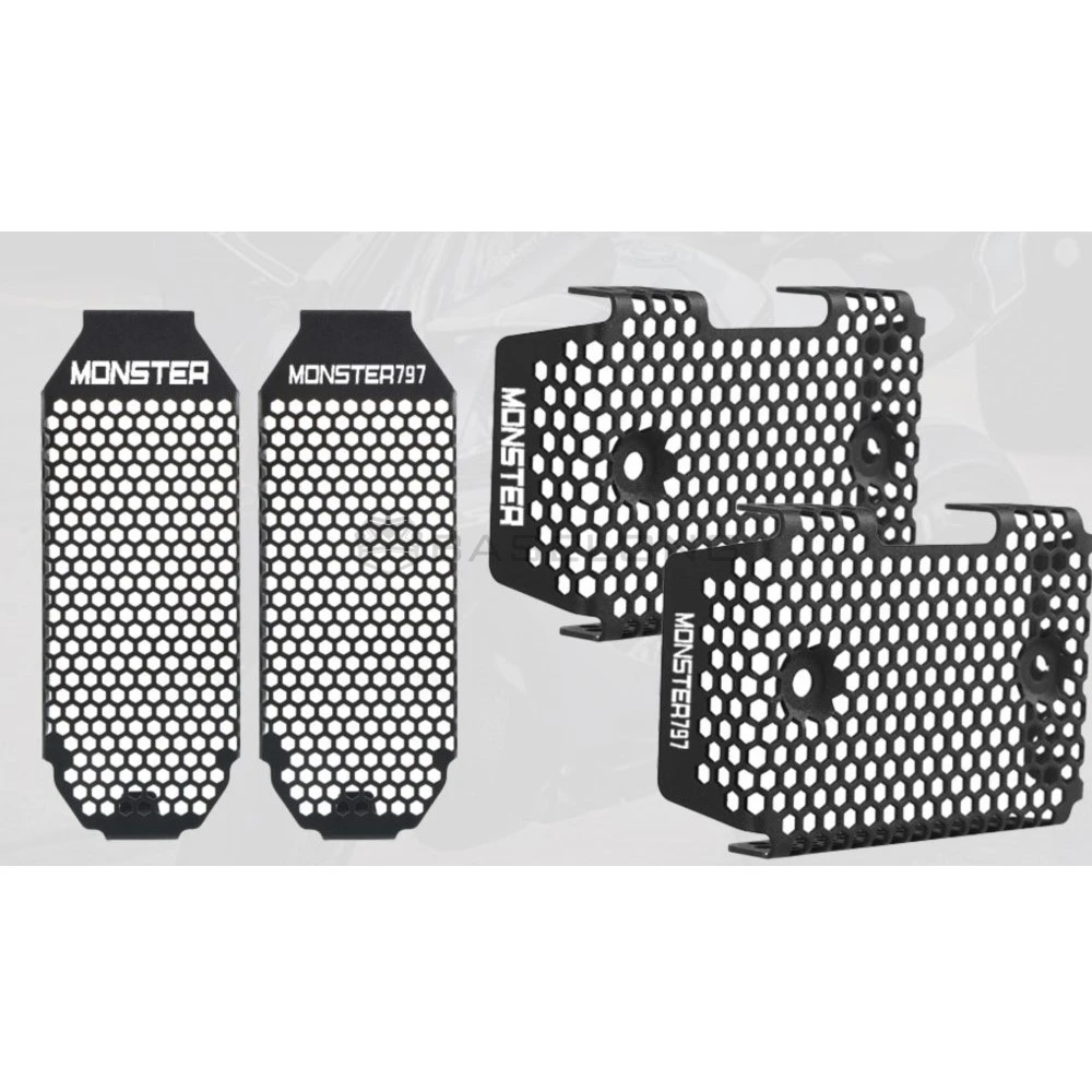 Monster 797 Rectifier Radiator Shield Grille Guard Oil Cooler Cover Protector For Ducati Scrambler800 Scrambler 800 2015 - 2026